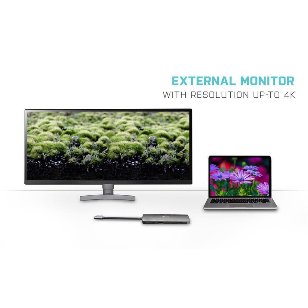 i-tec USB-C Metal Nano Docking Station mit 4K HDMI LAN + Power Delivery 100 W