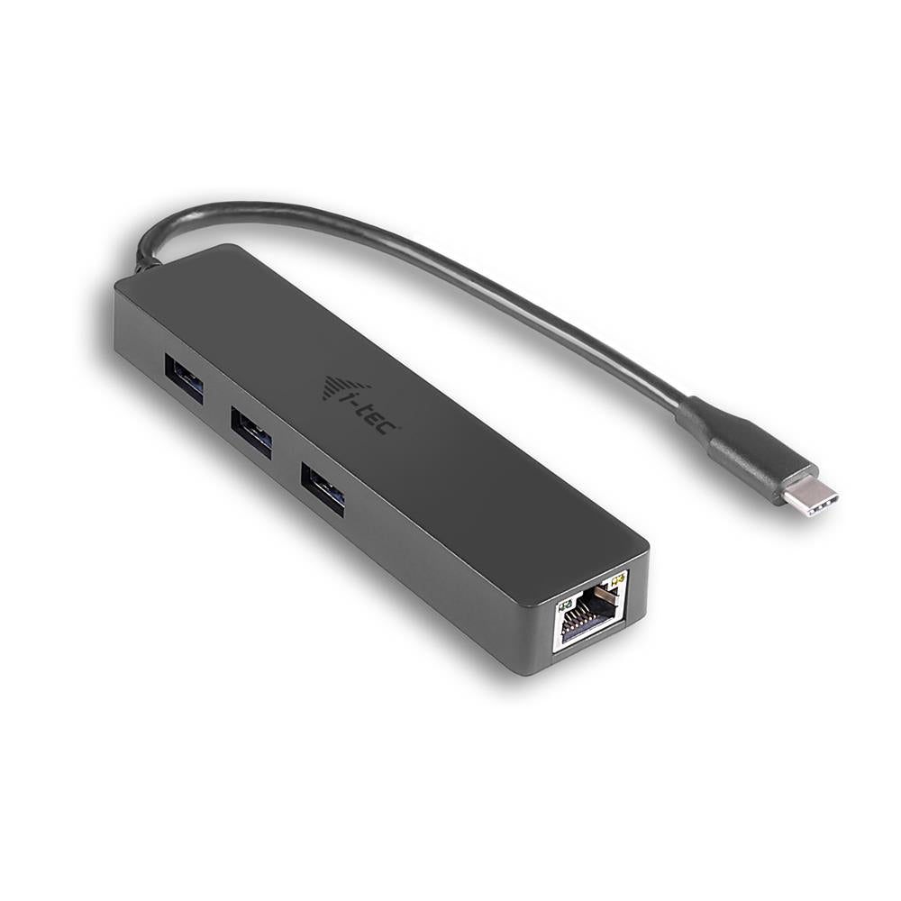 i-tec USB-C Slim Passive HUB 3 Port + Gigabit Ethernet Adapter