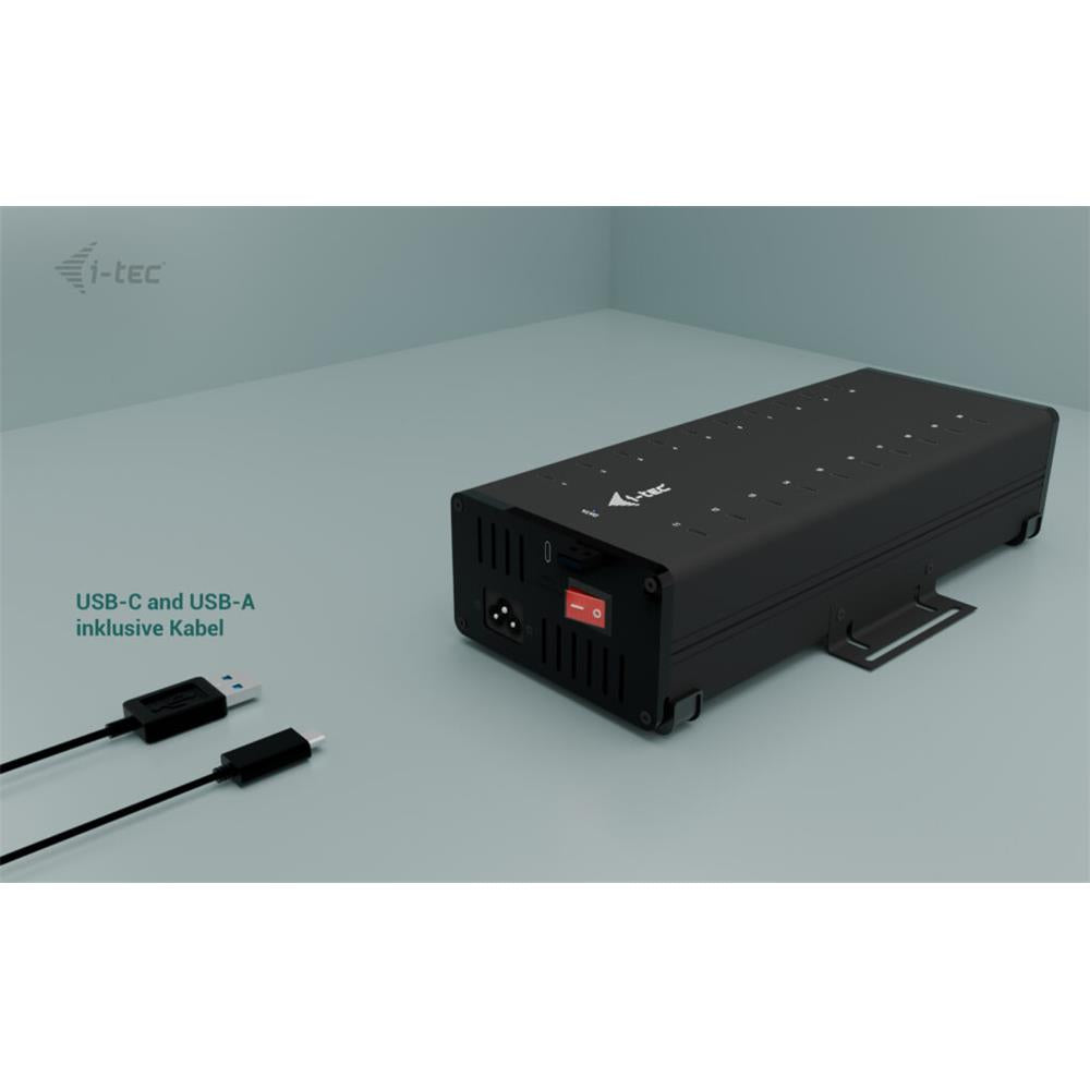 i-tec USB-C/USB-A Metall-Lade- und Daten-HUB, 15W pro Anschluss, 20x USB-C