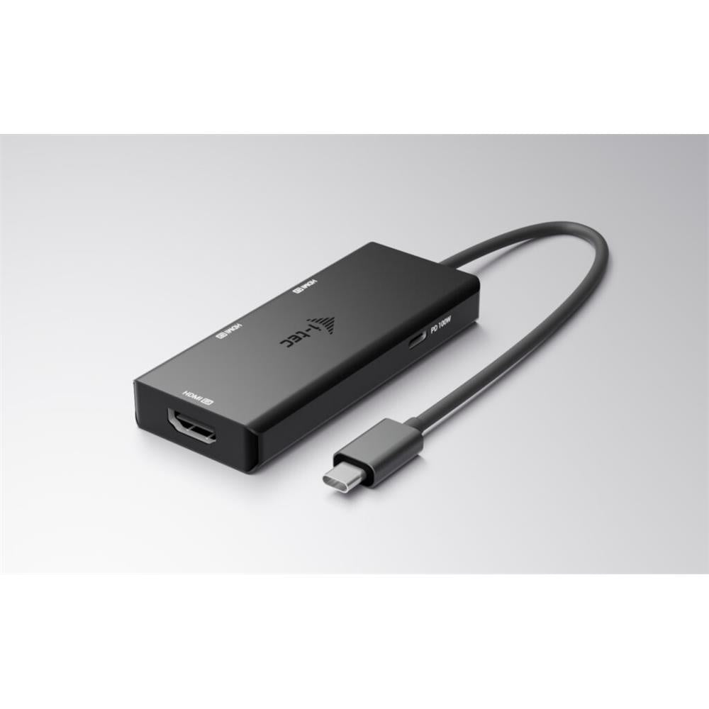i-tec USB-C Triple 4K HDMI Video Adapter, Power Delivery 100 W