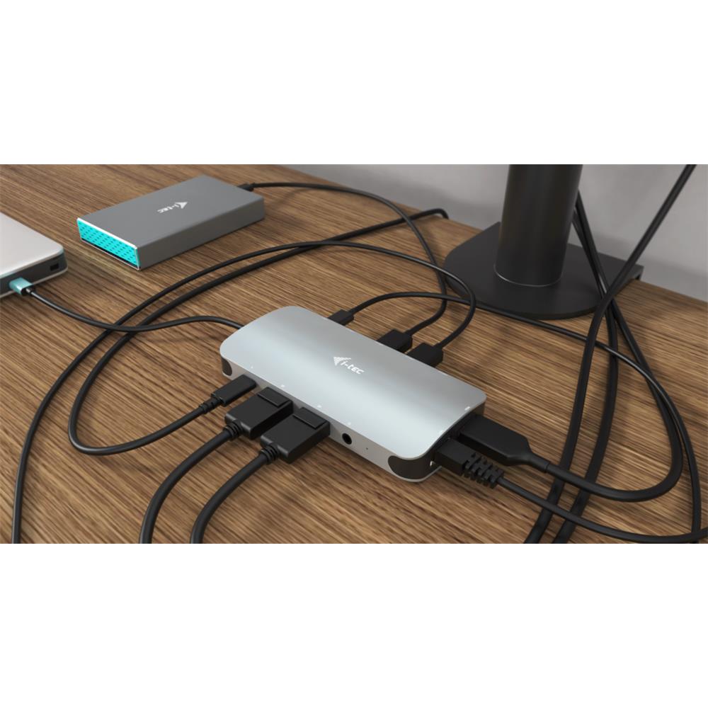 i-tec USB-C Metal Nano Triple Display Docking Station + Power Delivery 100 W