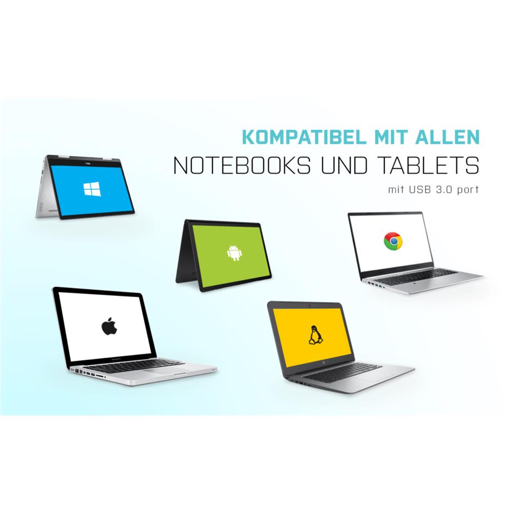 i-tec USB 3.0 Slim Passive HUB 4 Port ohne Netzadapter