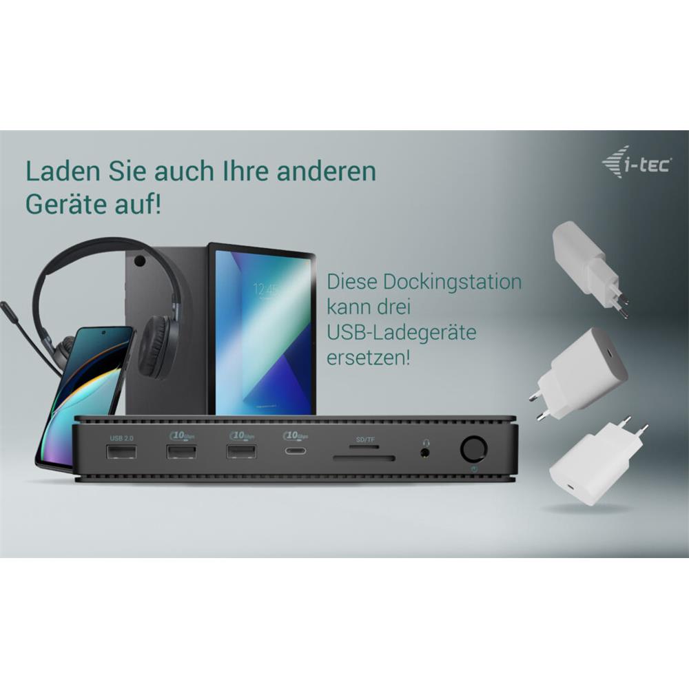 Thunderbolt4 2x Display Docking Station Gen3, 7x USB, 2.5 GLAN + PowerDelivery 92 W