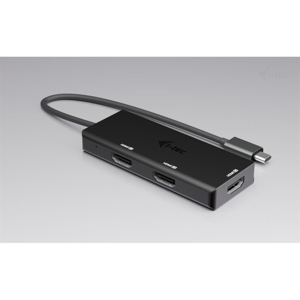 i-tec USB-C Triple 4K HDMI Video Adapter, Power Delivery 100 W