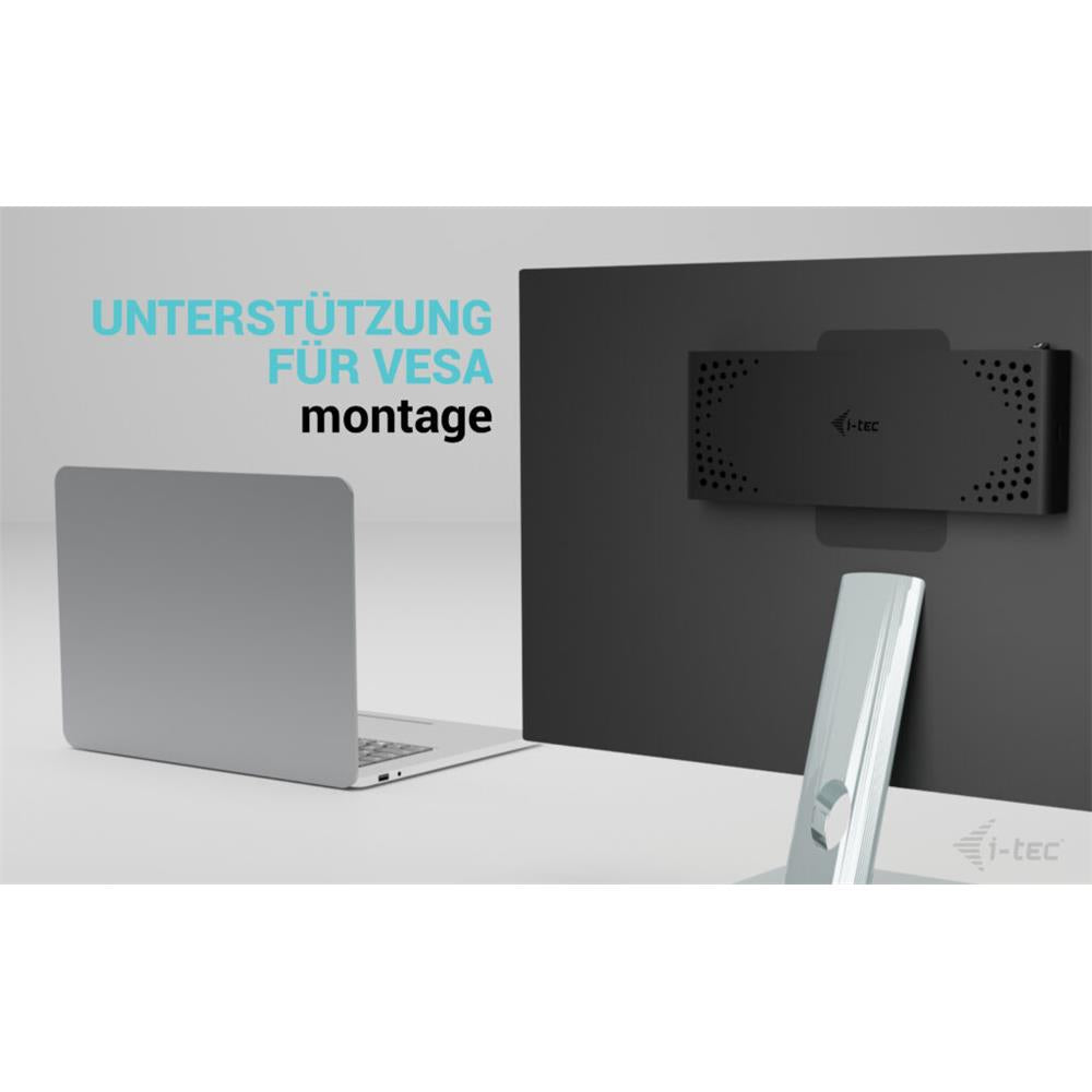 i-tec Universal Dual 4K Display Docking Station + Power Delivery 85W + Universal USB-C Charger 100 W