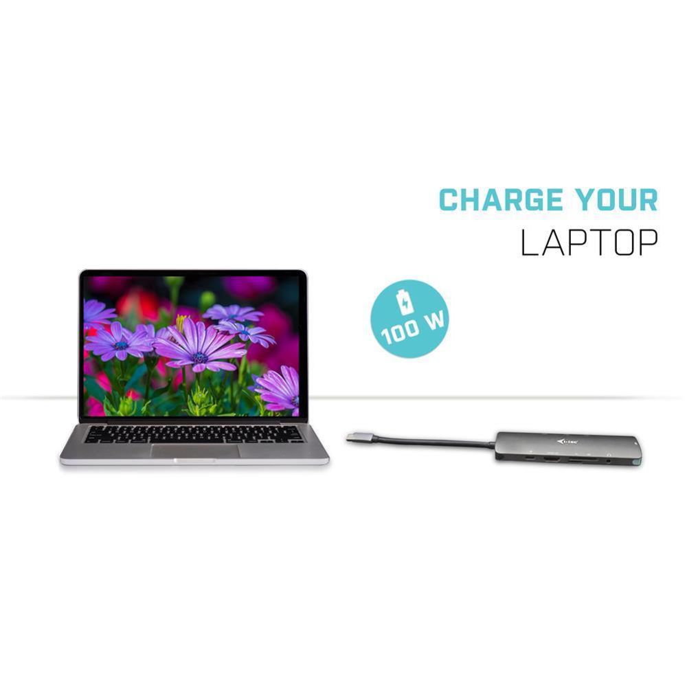 i-tec USB-C Metal Nano Docking Station mit 4K HDMI LAN + Power Delivery 100 W