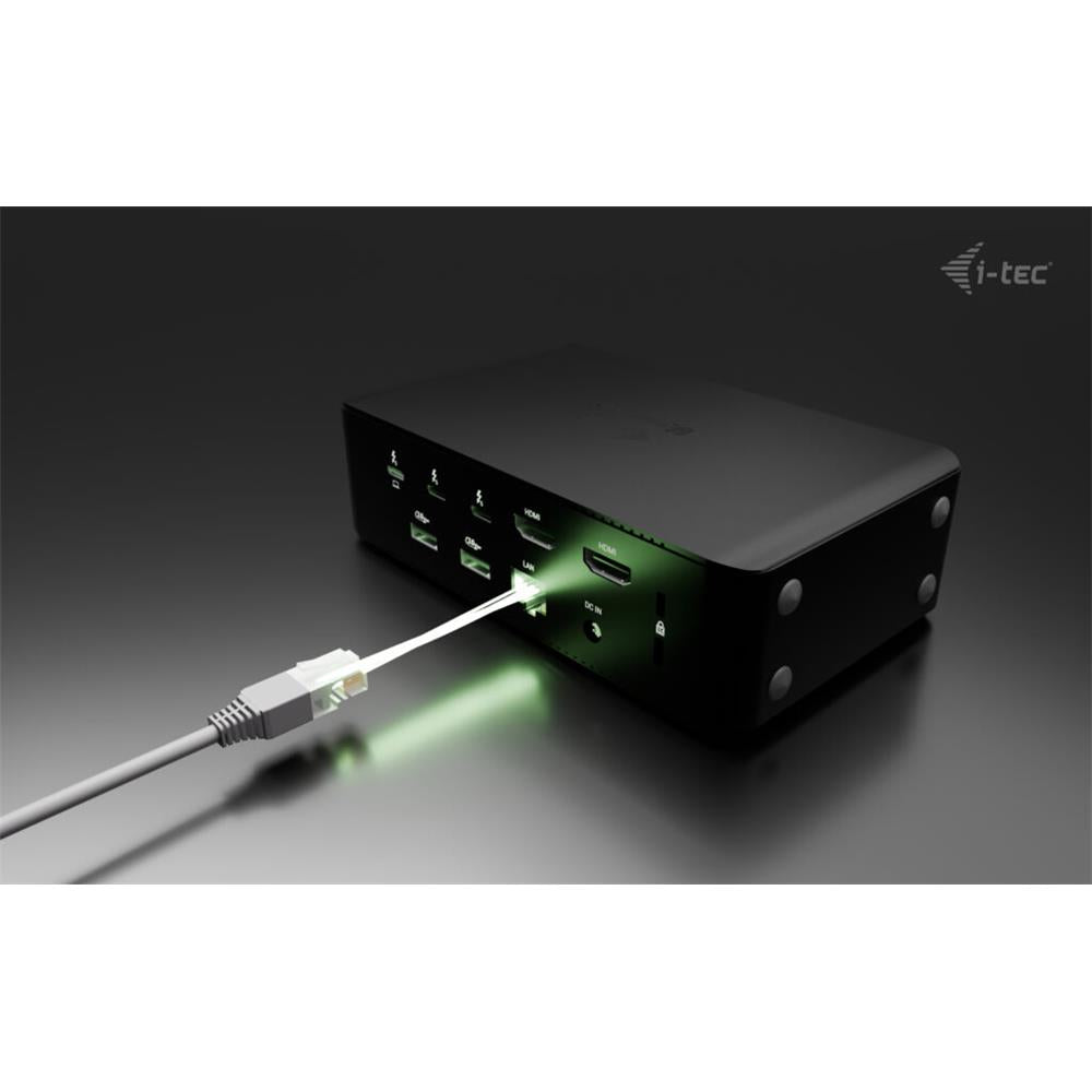 i-tec Thunderbolt5 Quattro Display Docking Station, 5x USB, 2.5 GLAN + Power Delivery 140W