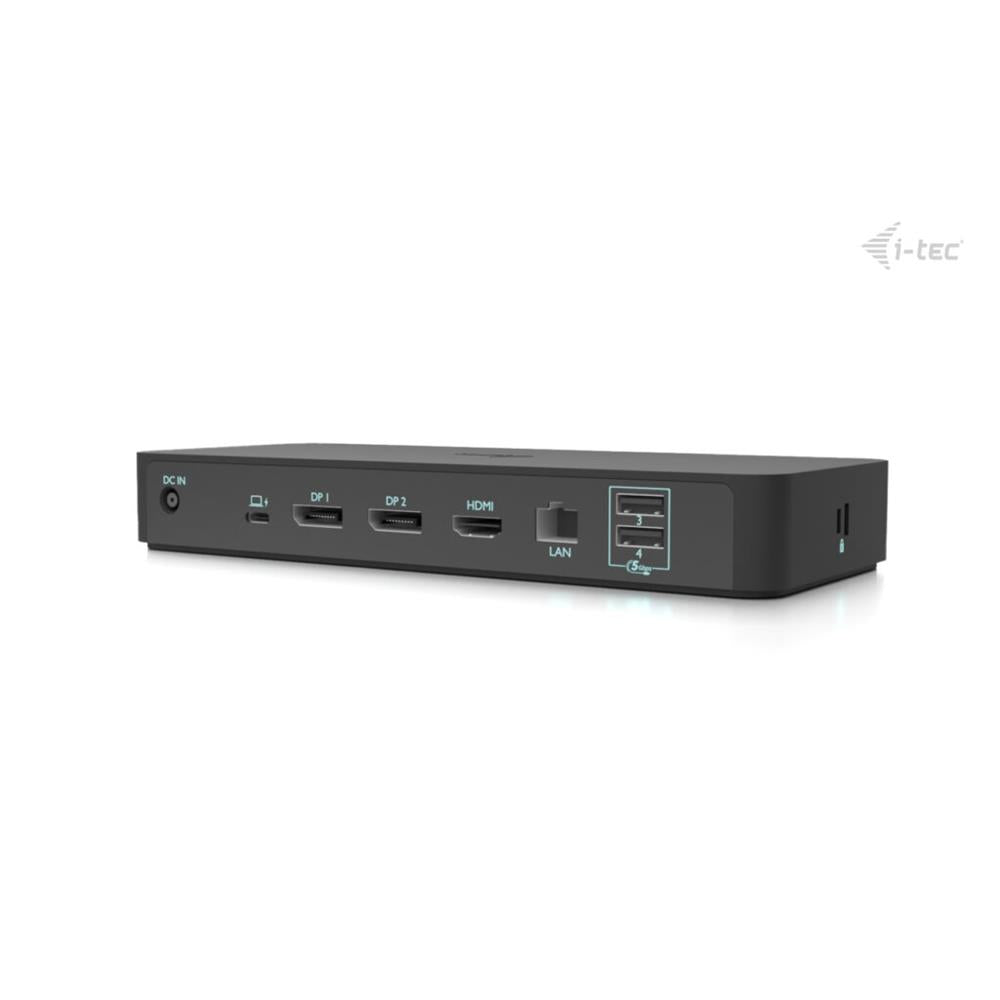 i-tec USB-C Intelligent Triple Display Docking Station mit Power Delivery 100 W – 3x 4K, LAN, Audio, VESA