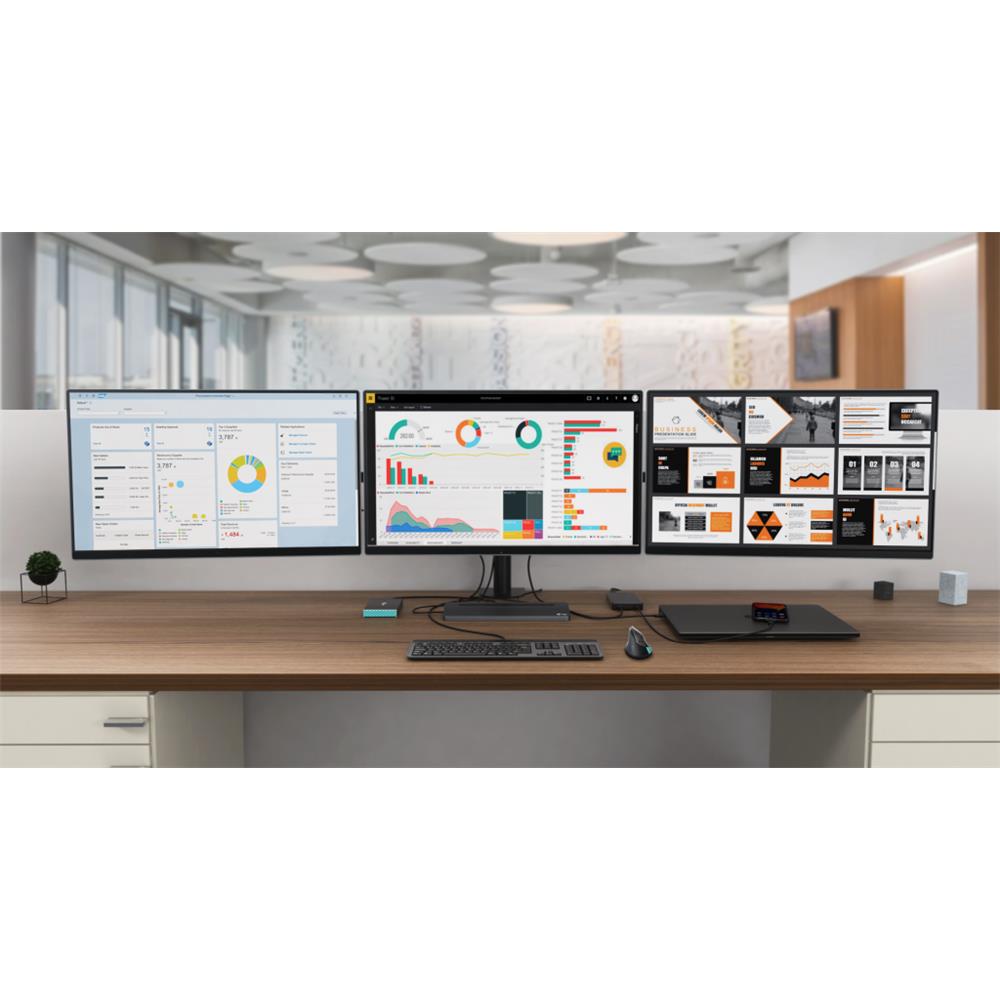 i-tec USB-C Metal Ergonomic 4K Triple Display Docking Station + Power Delivery 85 W
