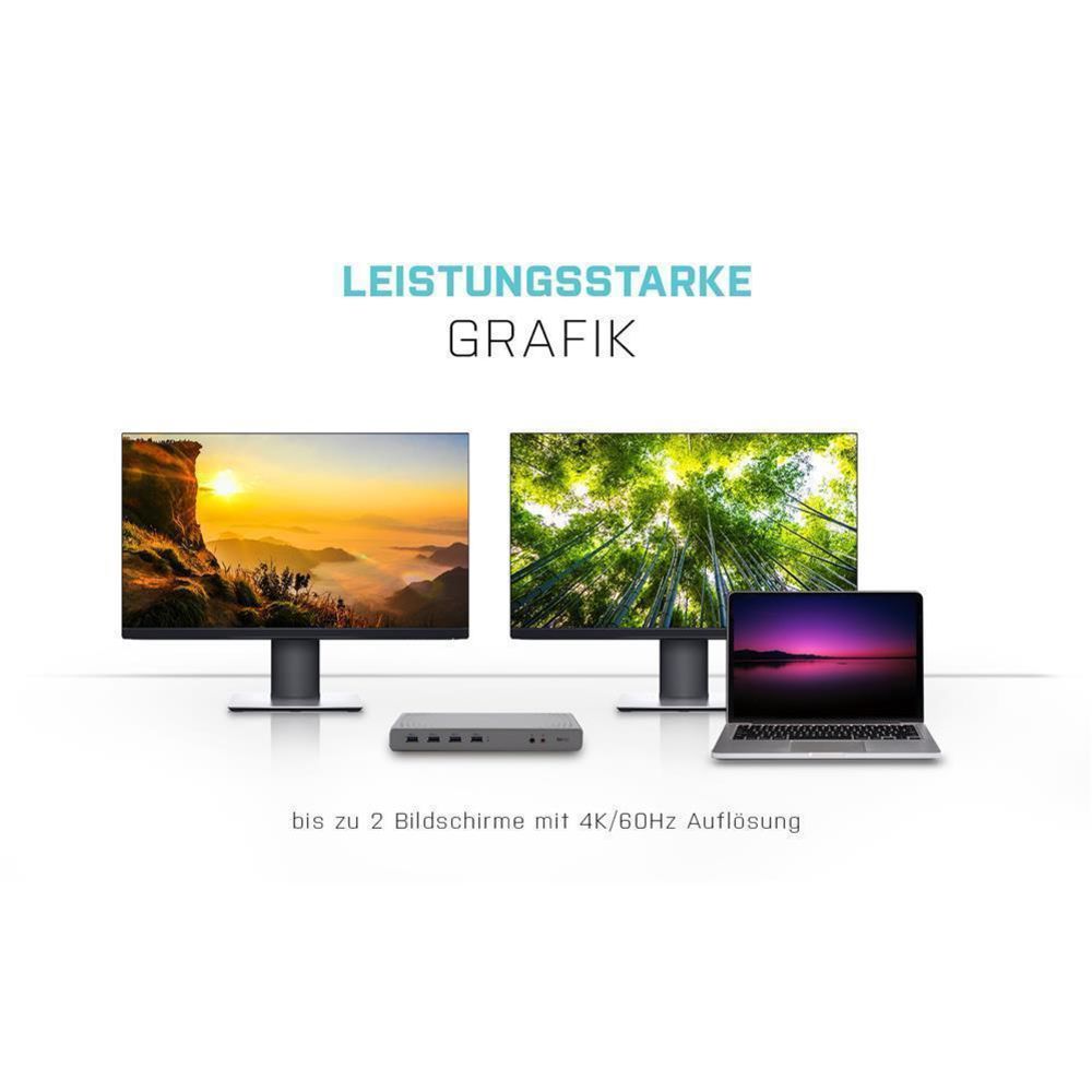 i-tec USB 3.0 / USB-C / Thunderbolt 3 Dual Display Docking Station
