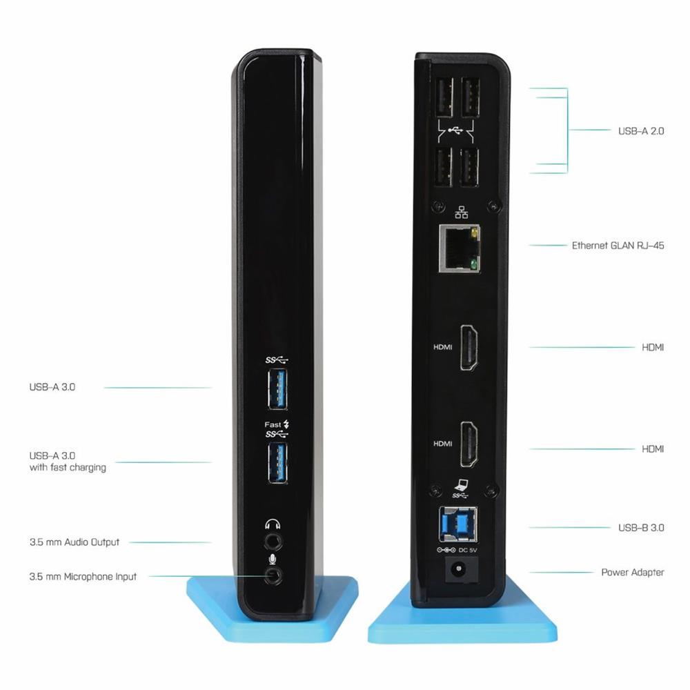 i-tec USB 3.0/USB-C Dual HDMI Universal Docking Station HDMI Full HD+, USB 2.0, USB 3.0, Ethernet