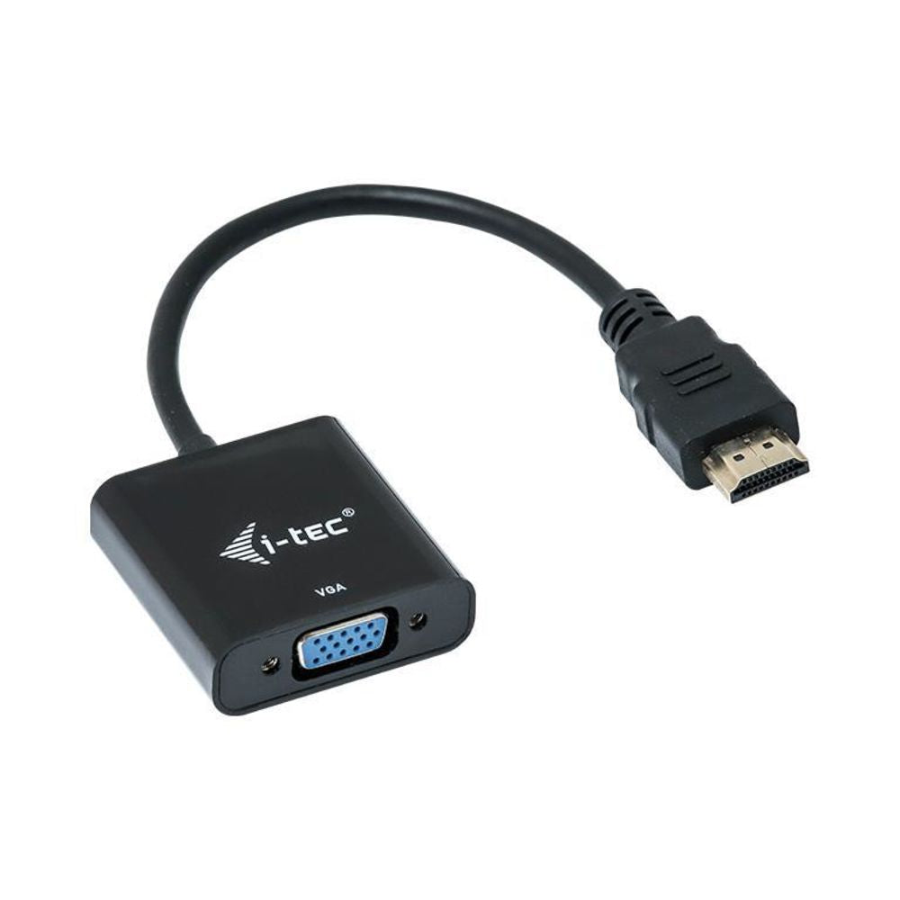 i-tec Adapter HDMI zu VGA Full-HD 1920×1080/ 60 Hz Kabellänge 15 cm vergoldeter HDMI-Stecker