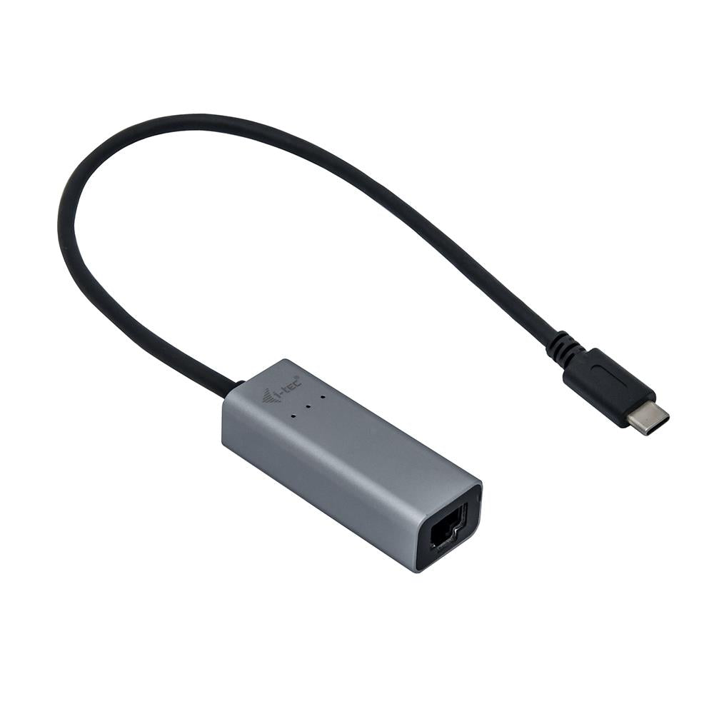 i-tec USB-C Metal 2.5Gbps Ethernet Adapter mit integriertem USB-C-Kabel