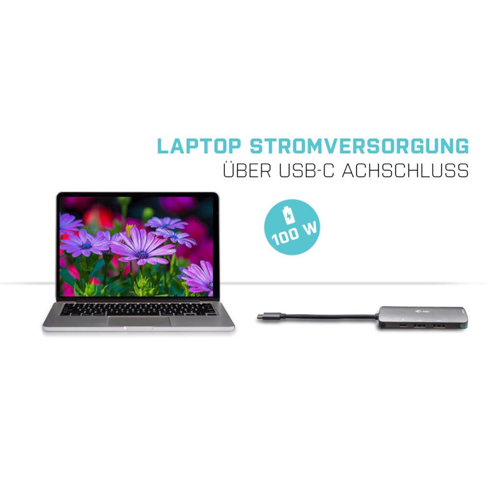 i-tec USB-C Metal Nano Docking Station 4K HDMI + Power Delivery 100 W