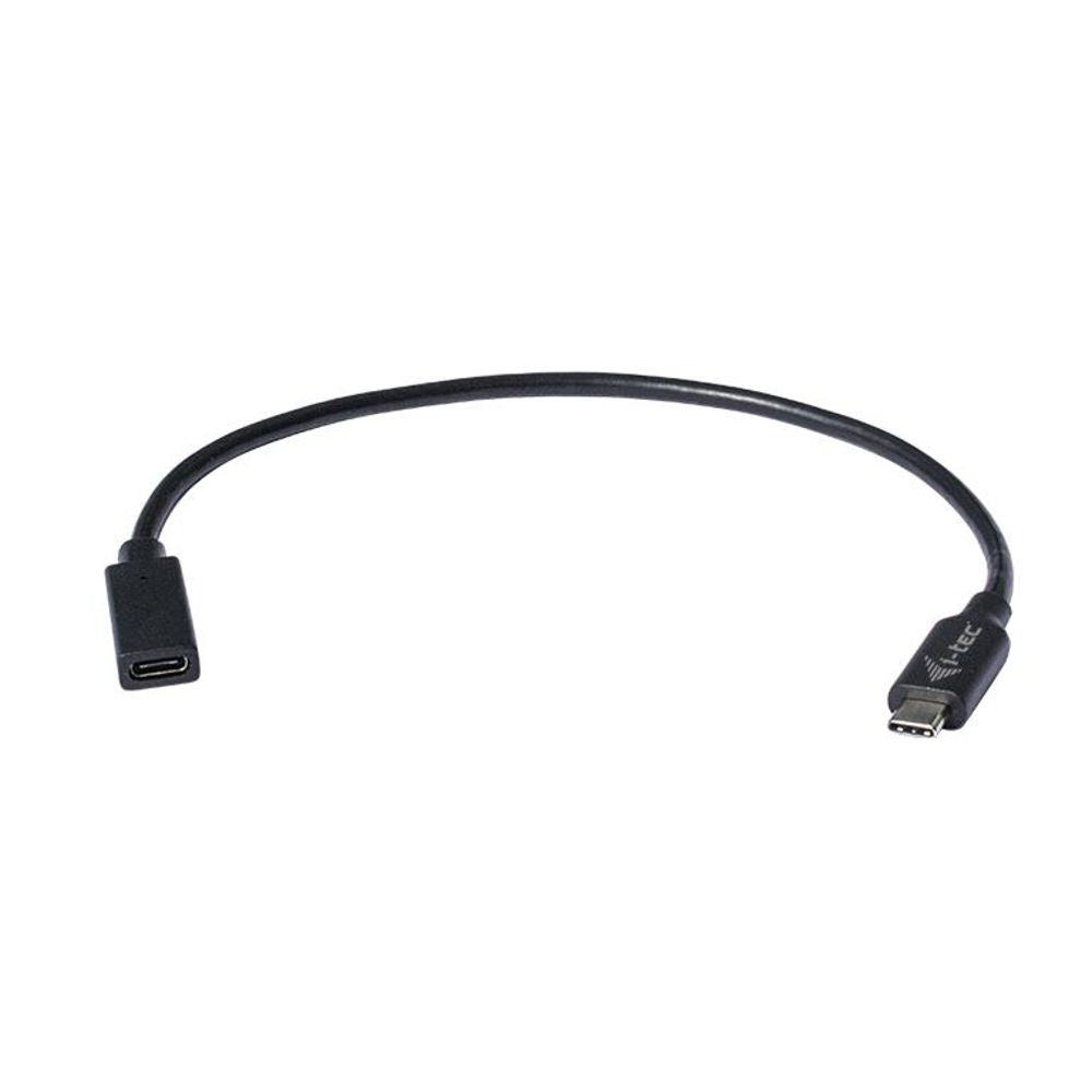 i-tec USB-C Verlängerungskabel 30 cm Schwarz