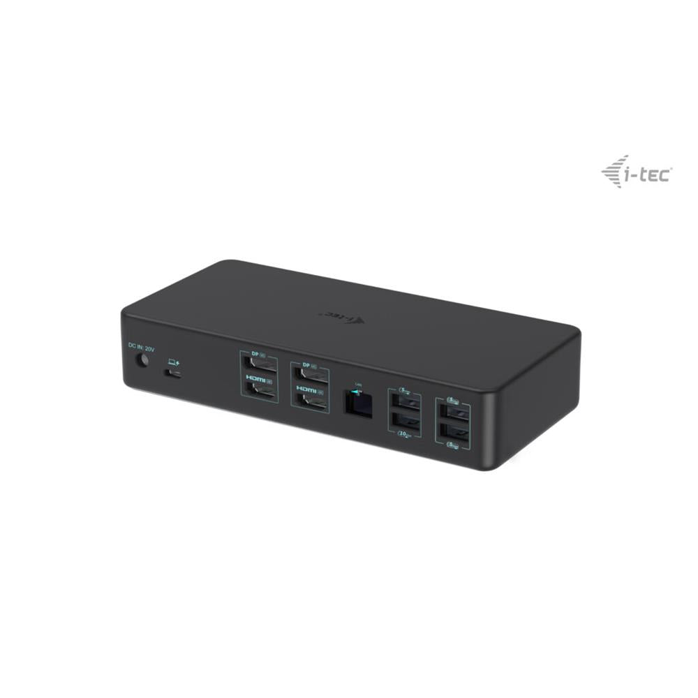 i-tec USB 3.0 / USB-C / Thunderbolt 3 Professional Dual 4K Display Docking Station Gen2 + PD 100W