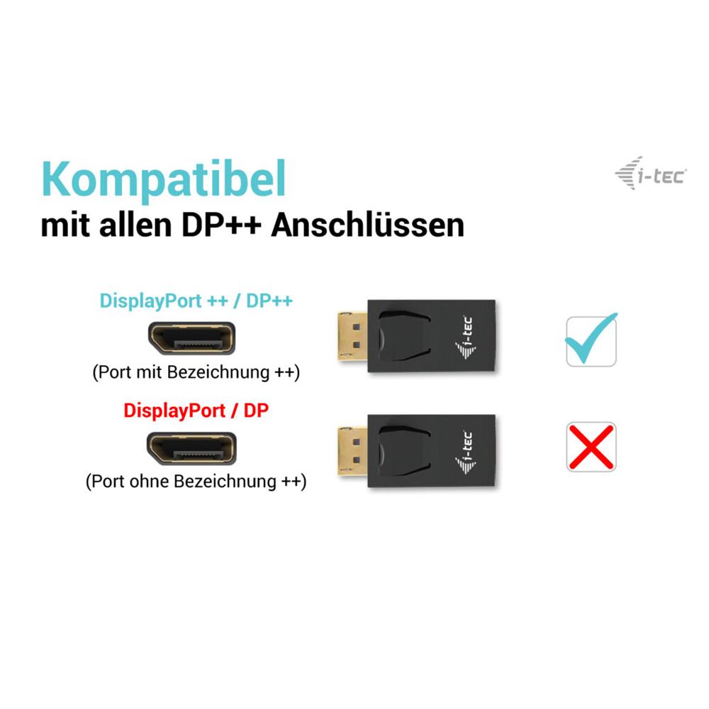 i-tec Passiver DisplayPort auf HDMI Adapter (max. 4K/30Hz)