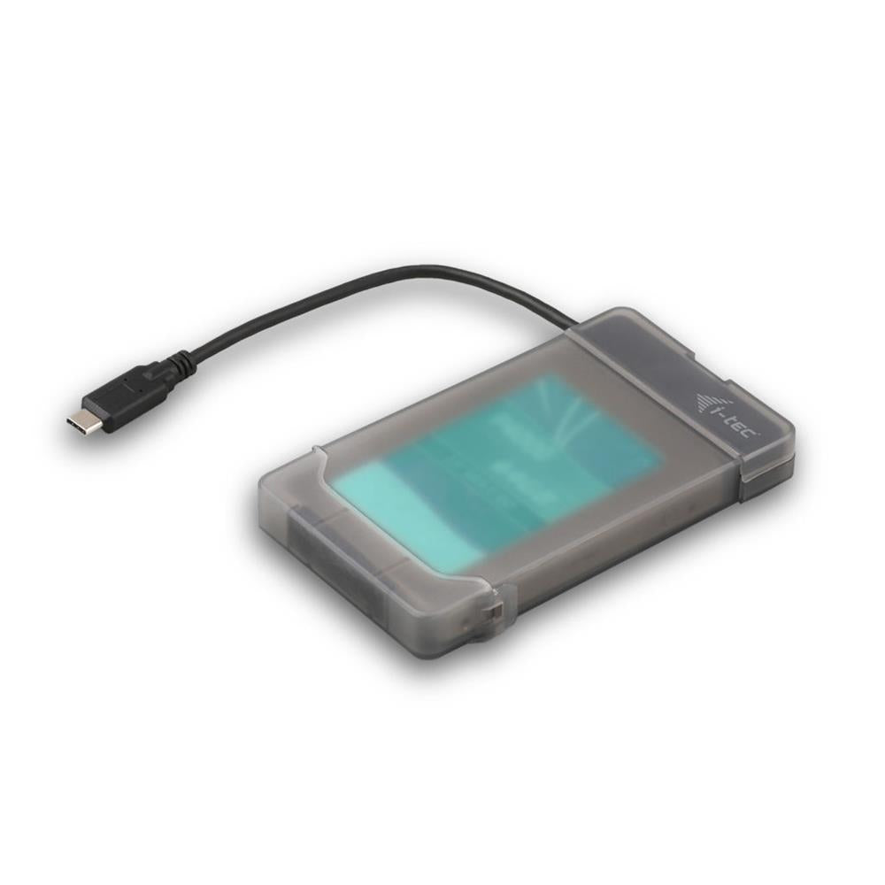 i-tec MySafe USB-C Easy Festplattengehäuse für 2,5" SATA HDD SSD I/II/III Transparent