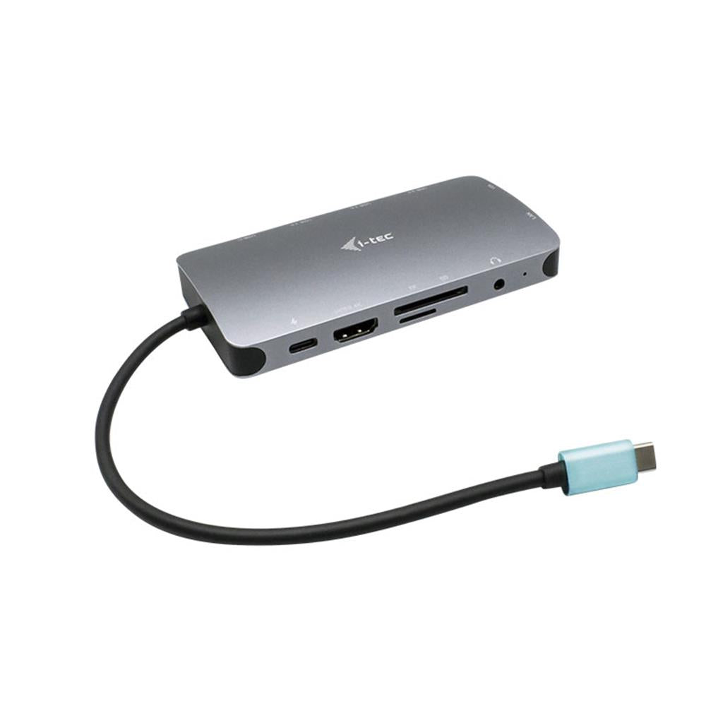 i-tec USB-C Metal Nano Dock HDMI/VGA with LAN + Charger 100W