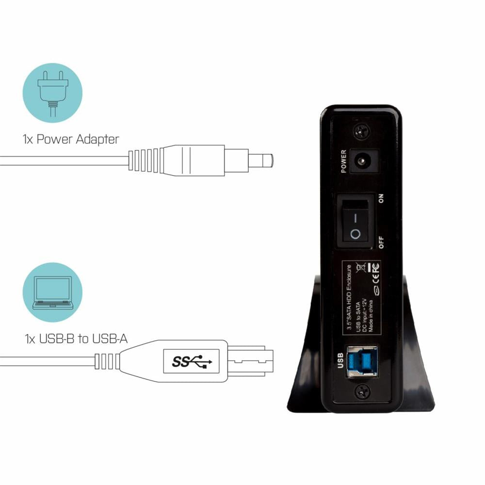 i-tec MySafe Advance 3,5" Festplattengehäuse USB 3.0 Alugehäuse für optimale Kühlung