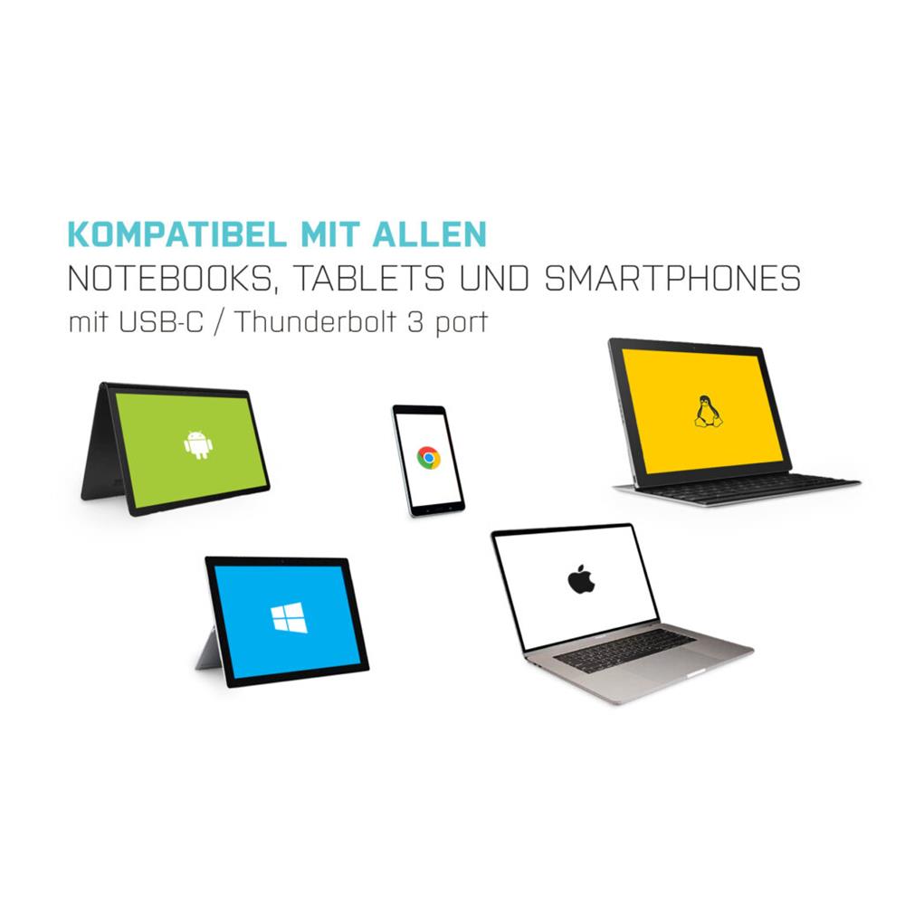 i-tec USB-C auf Display Port Metal Adapter 60Hz, 1x Display Port 4K Ultra HD, kompatibel mit Thunderbolt 3