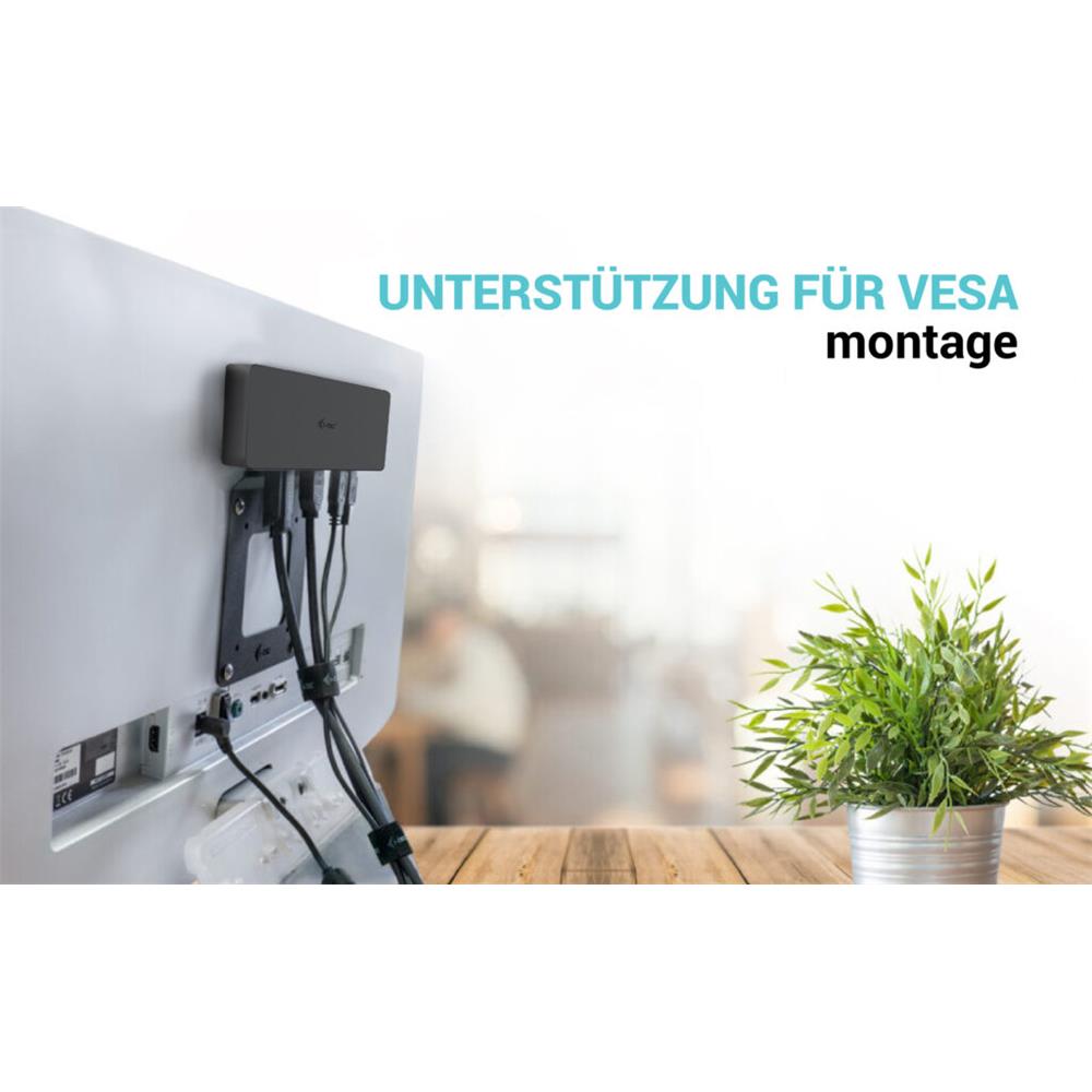 i-tec USB-C Triple Display Docking Station Gen 2 Pro + Power Delivery 100W