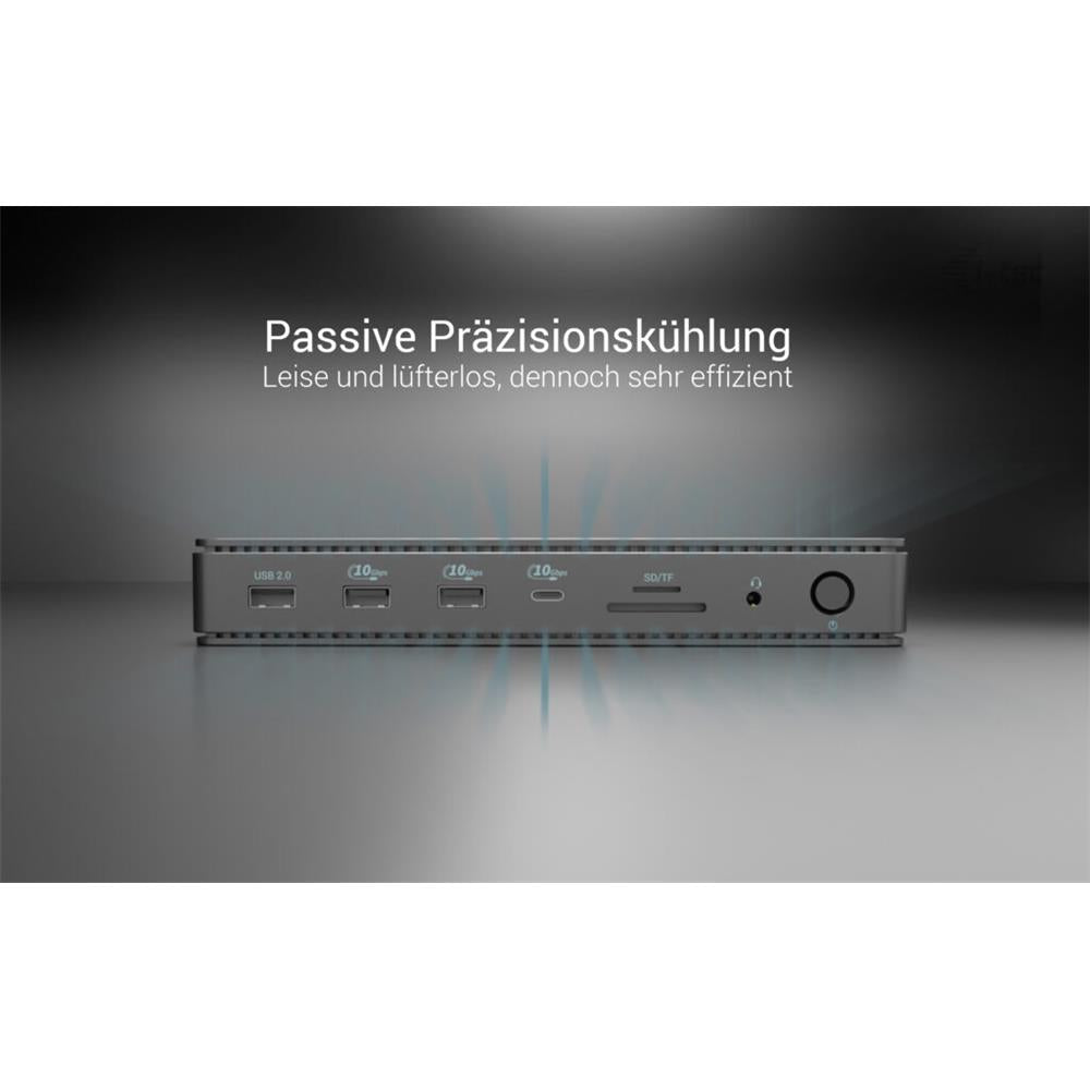 Thunderbolt4 2x Display Docking Station Gen3, 7x USB, 2.5 GLAN + PowerDelivery 92 W