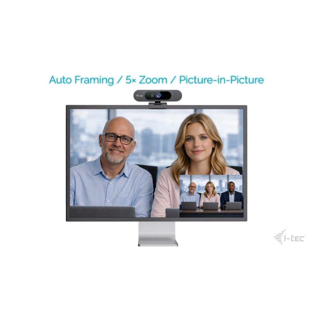 i-tec SOLOMON PRO 900 – 4K Webcam mit Auto Framing & WDR