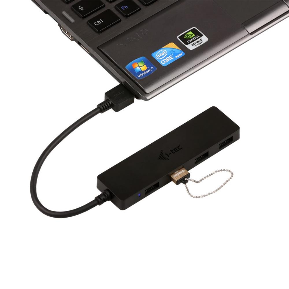 i-tec USB 3.0 Slim Passive HUB 4 Port ohne Netzadapter