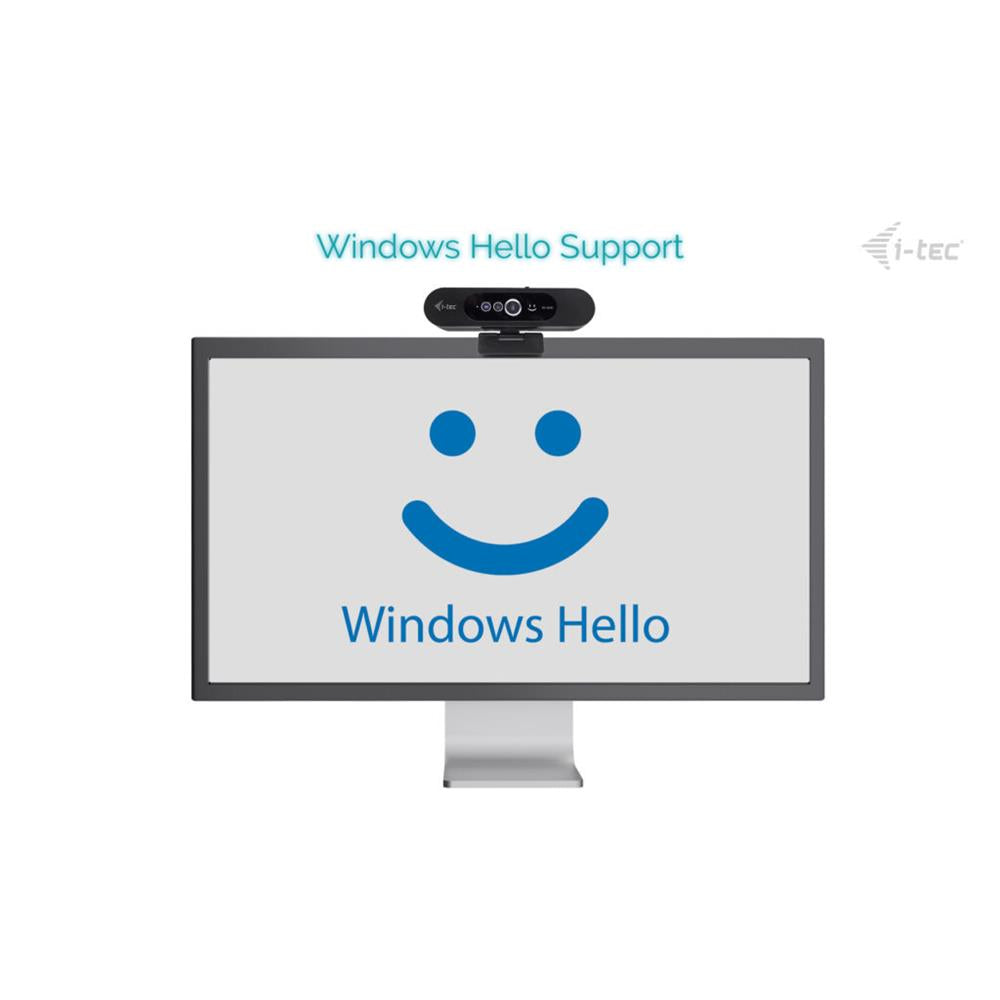 i-tec SOLOMON WH200 – 2K Webcam mit Windows Hello & 92° Sichtfeld