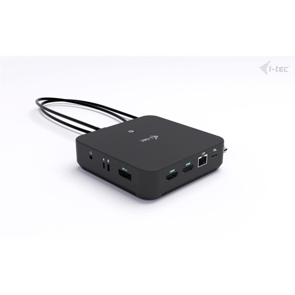 i-tec USB-C DP Dual HDMI Docking Station mit Power Delivery 100 W – Triple 4K, DP 1.4, LAN, Audio, VESA