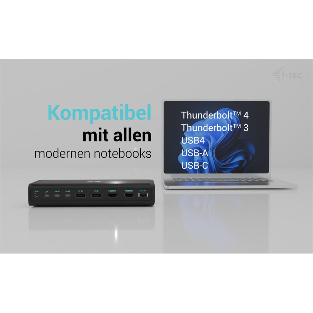 i-tec Universal 6x 4K/60Hz Display Docking Station + Power Delivery 140W