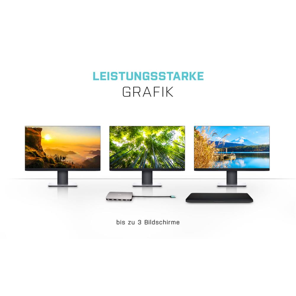 i-tec USB-C Metal Nano Triple Display Docking Station + Power Delivery 100 W
