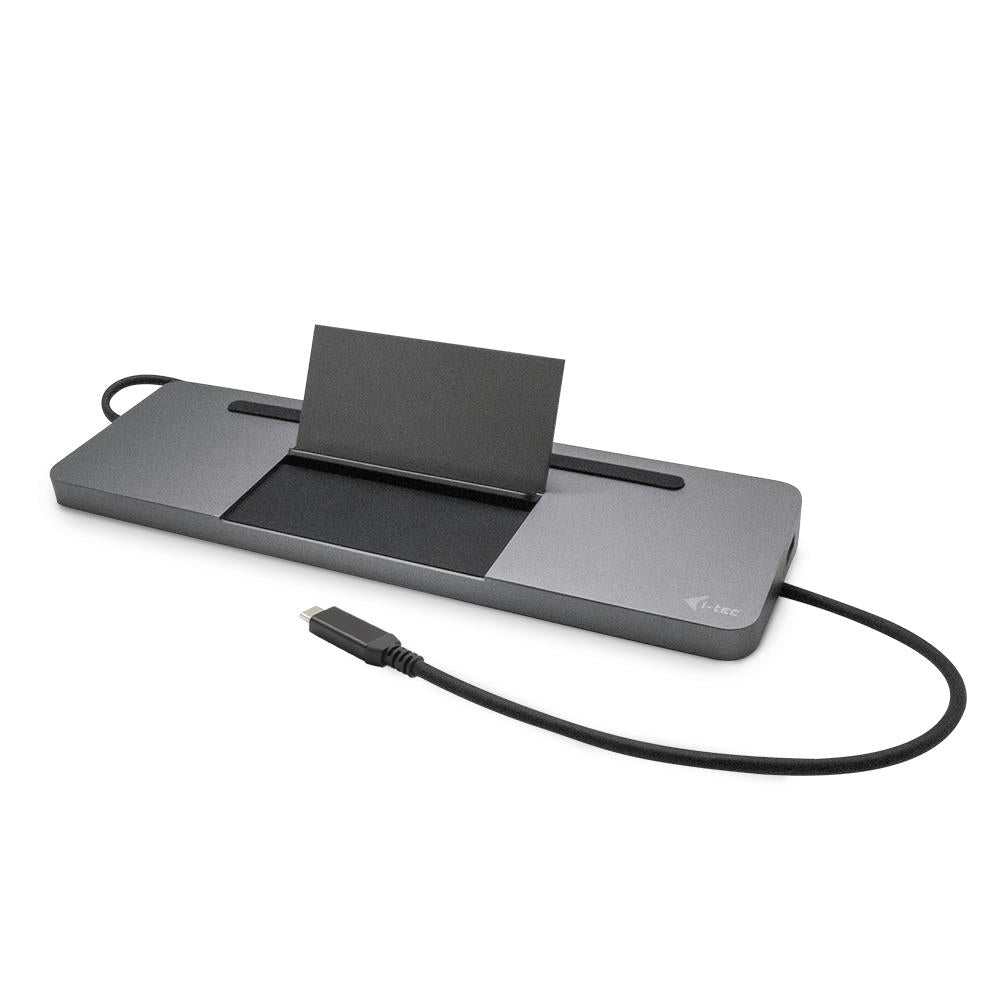 i-tec USB-C Metal Ergonomic 4K 3x Display Docking Station with Power Delivery 85 W + i-tec Universal Charger 100 W