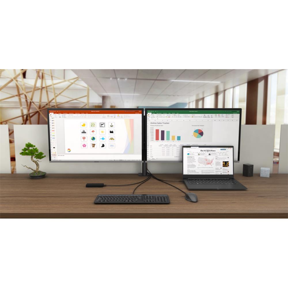 i-tec USB-C HDMI DP Docking Station mit Power Delivery 100 W + i-tec Universal Ladegerät 112 W