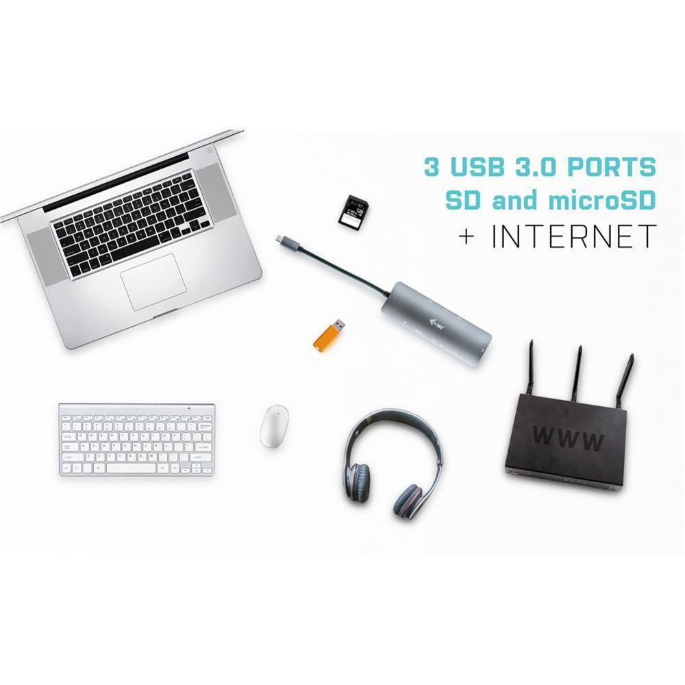 i-tec USB-C Metal Nano Docking Station mit 4K HDMI LAN + Power Delivery 100 W