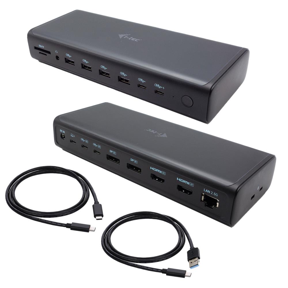 i-tec Universal 6x 4K/60Hz Display Docking Station + Power Delivery 140W