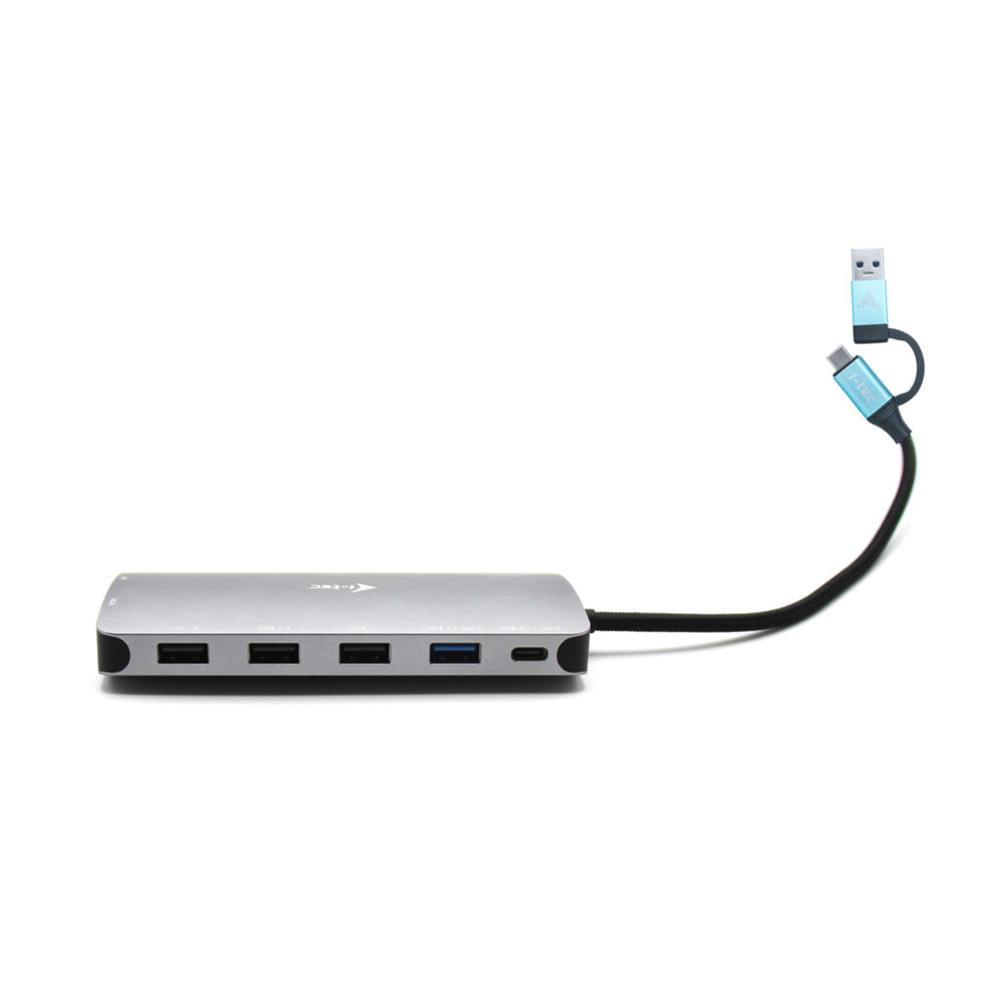 i-tec USB 3.0 USB-C/Thunderbolt 3x Display Metall-Nano-Dock mit LAN + Power Delivery 100 W