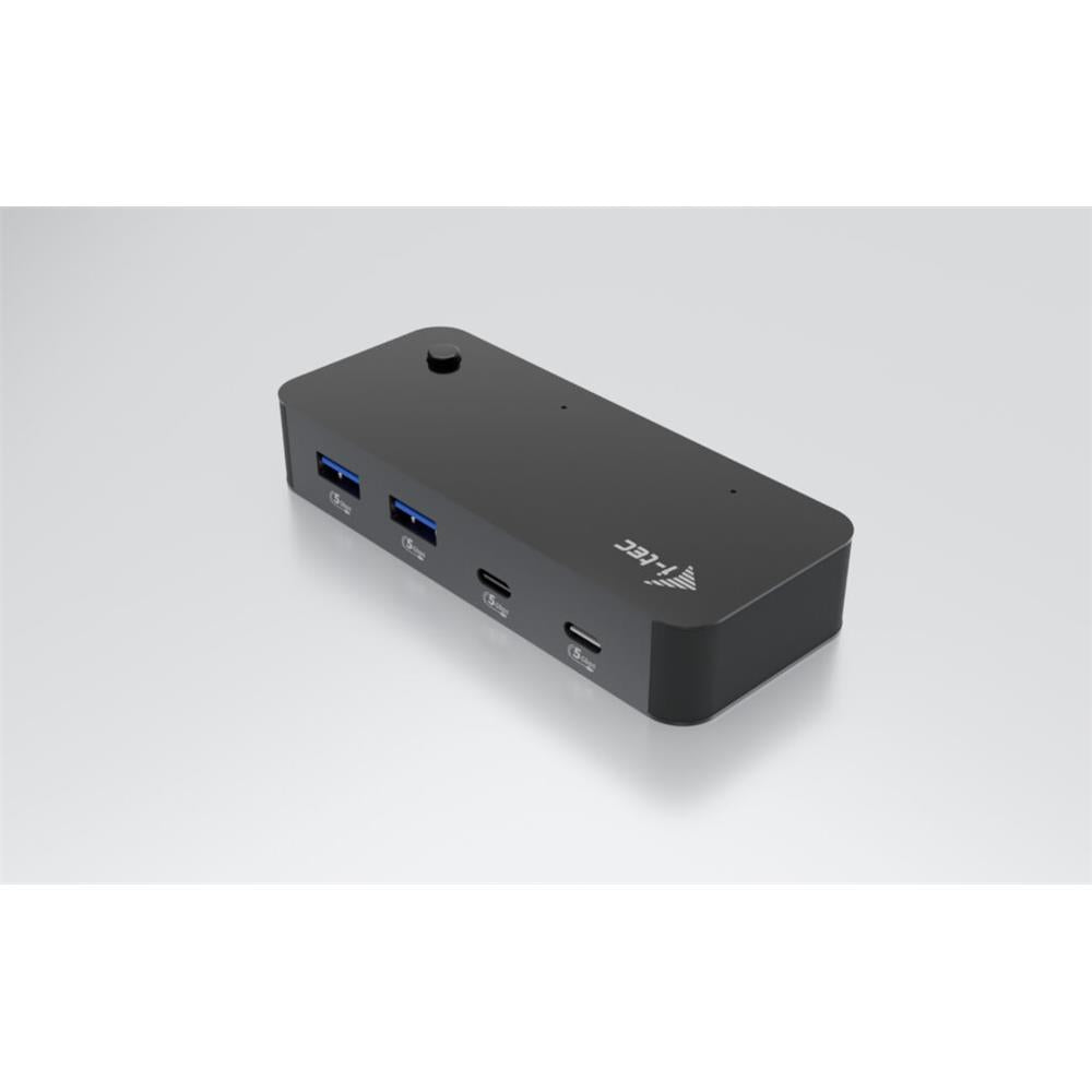 i-tec Universal KVM HUB – 2x USB-C & 2x USB-A 3.0, Umschaltbar für 2 Geräte