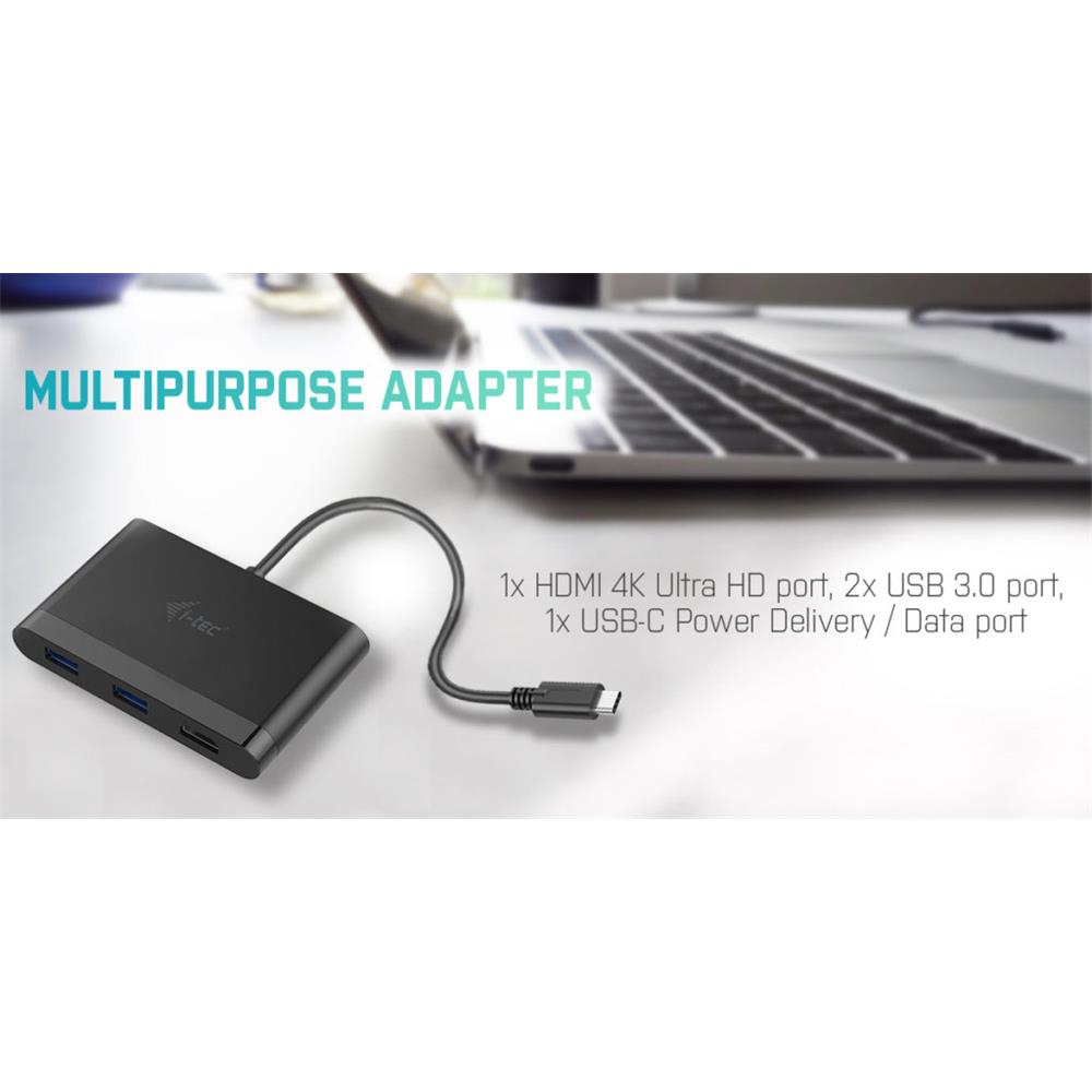 i-tec USB-C Travel Adapter USB-C HDMI und USB Adapter mit Power Delivery Funktion