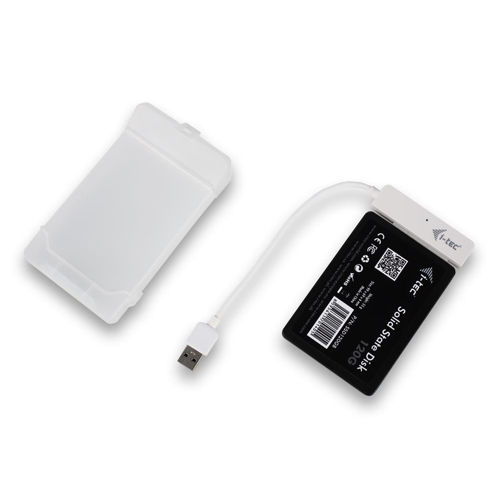 i-tec MySafe USB 3.0 Easy externes 2,5" Festplattengehäuse für SATA I/II/III HDD SSD Weiß