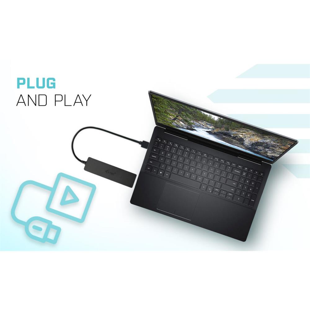 i-tec USB 3.0 Slim HUB 3 Port + Gigabit Ethernet Adapter USB 3.0 auf RJ-45