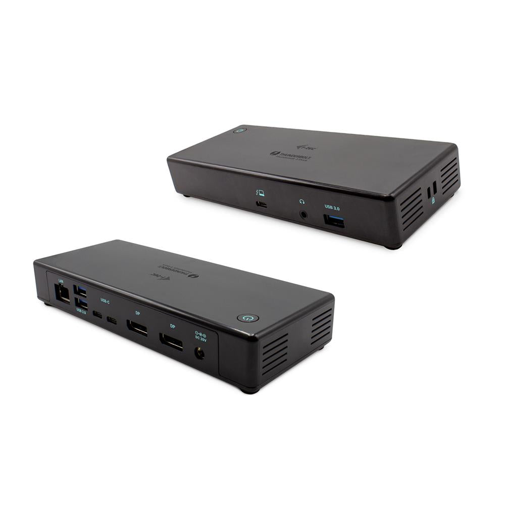 i-tec Thunderbolt3 / USB-C Dual DisplayPort 4K Docking Station + Power Delivery 85W