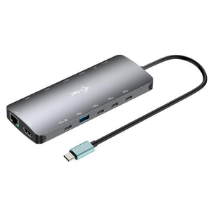 i-tec USB-C Metal Nano Dock – 3x Display (2x HDMI, 1x USB-C Video) mit Power Delivery 140 W