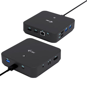 i-tec USB-C DP Dual HDMI Docking Station mit Power Delivery 100 W – Triple 4K, DP 1.4, LAN, Audio, VESA