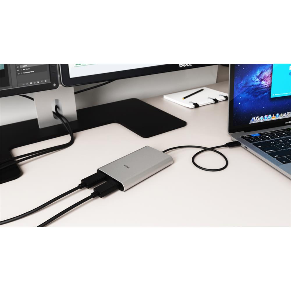 i-tec Thunderbolt 3 Dual Display Port Video Adapter für Notebooks und Tablets