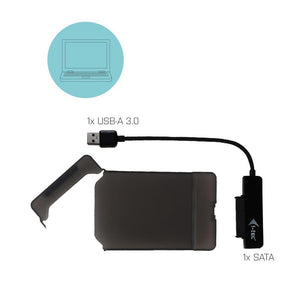 i-tec MySafe USB 3.0 Easy externes 2,5" Festplattengehäuse für SATA I/II/III HDD SSD Schwarz