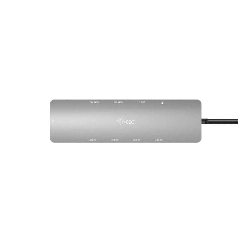 i-tec USB-C Metal Nano 2x Display Docking Station with PD 100 W + Charger 100W