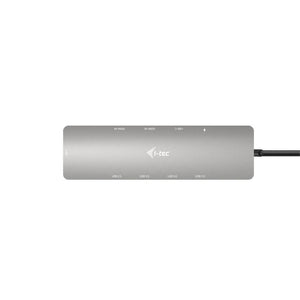 i-tec USB-C Metal Nano 2x Display Docking Station with PD 100 W + Charger 100W