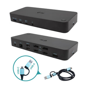 i-tec USB 3.0 / USB-C / Thunderbolt Trible 4K Docking Station + Power Delivery 100 W